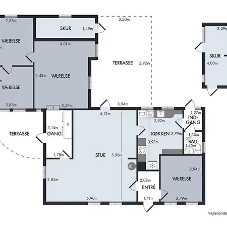 Birkehuset, Ein Gemuetliches Haus Auf Dem Land Errindlev